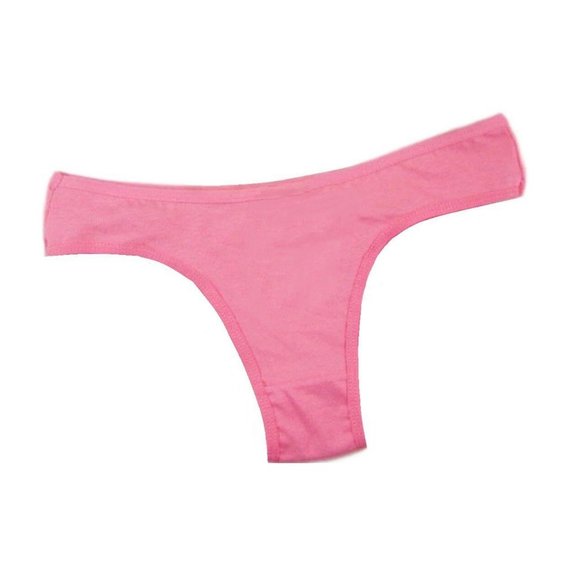 6-Pack Women's Cotton Thong Panties Thongs - Picture 5 of 8